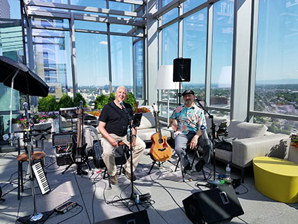 Ron & Dave on Polsinelli Law Offices Patio